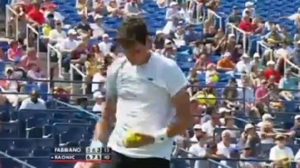 Thomas Fabbiano vs Milos Raonic - Us Open 2013 - 1° Turno - Livetennis.it