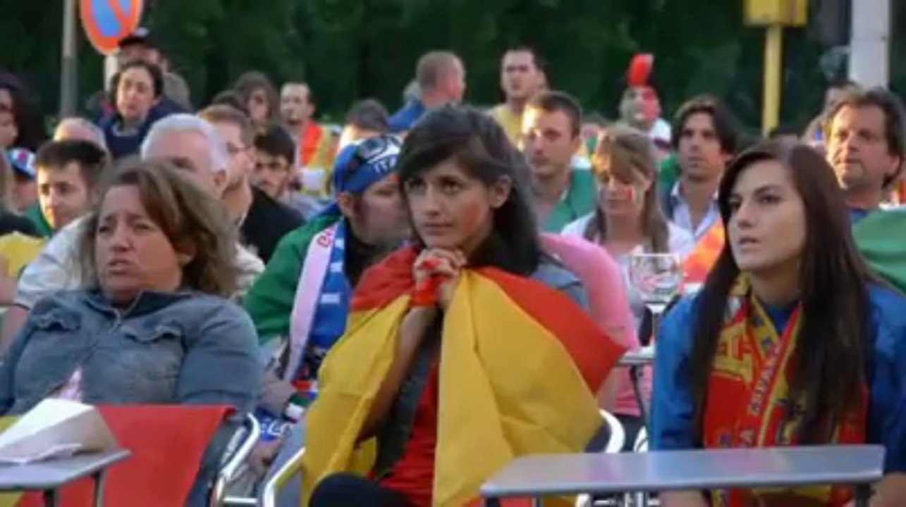 Finale Euro 2012 - Reaction des fans