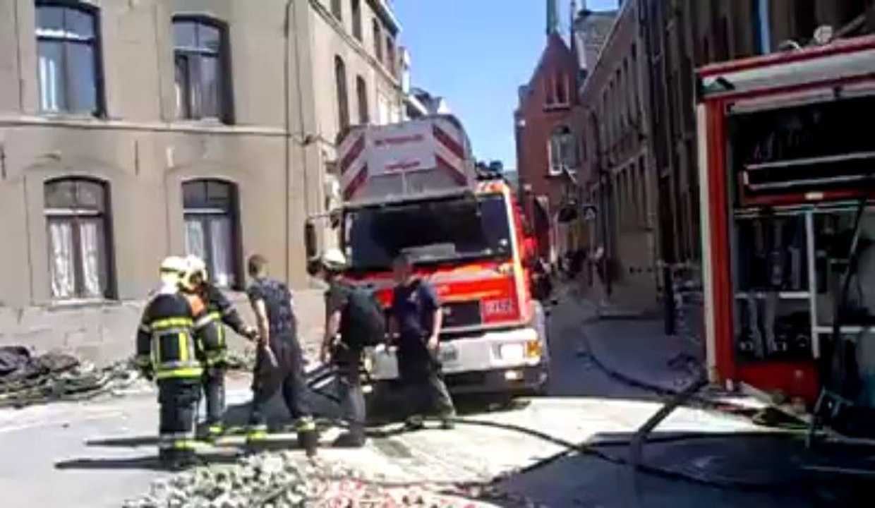 Ath: Incendie rue des Ecriniers