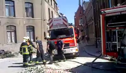 Ath: Incendie rue des Ecriniers