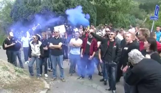 Manipulation de l'extrême droite lors de la manif anti-Michele Martin à Malonne