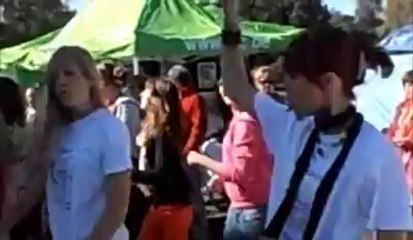 Flashmob contre le cancer à Bielmont