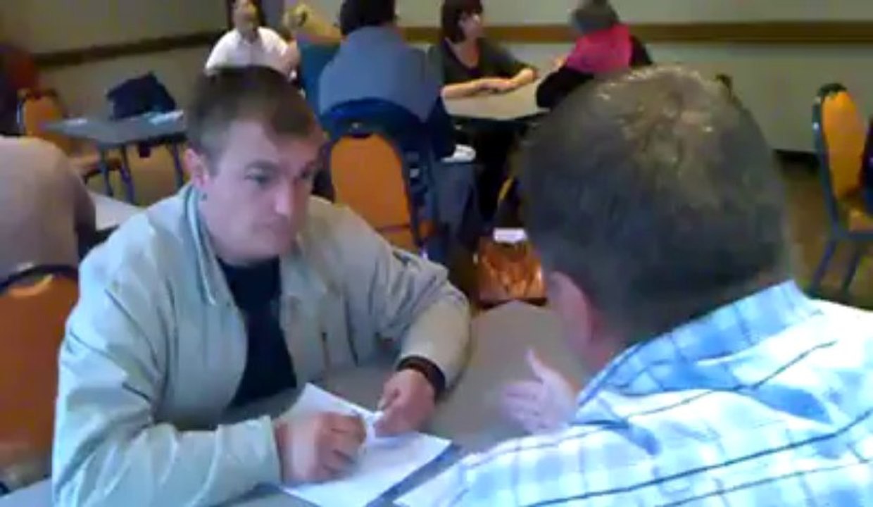 Speedating électoral à Antoing