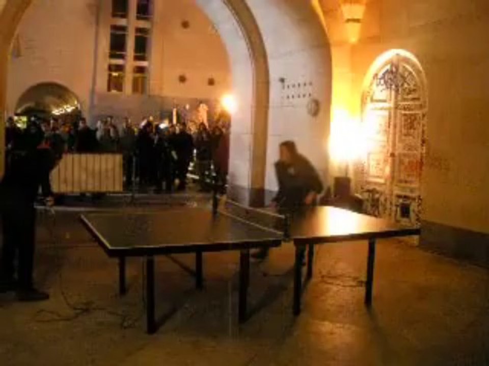 Animation Ping Song au Mont des Arts pour la Nuit Blanche bruxelloise