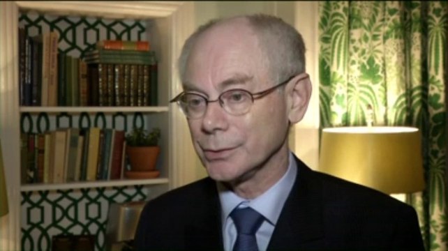 Herman Van Rompuy, fier de recevoir le prix Nobel
