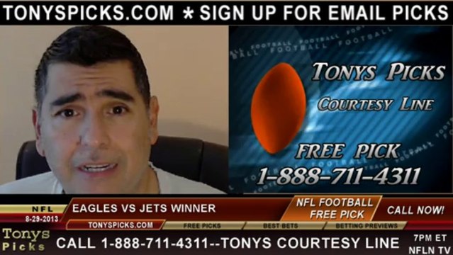 New York Jets vs. Philadelphia Eagles Pick Prediction NFL Pro Football Odds Preview 8-29-2013