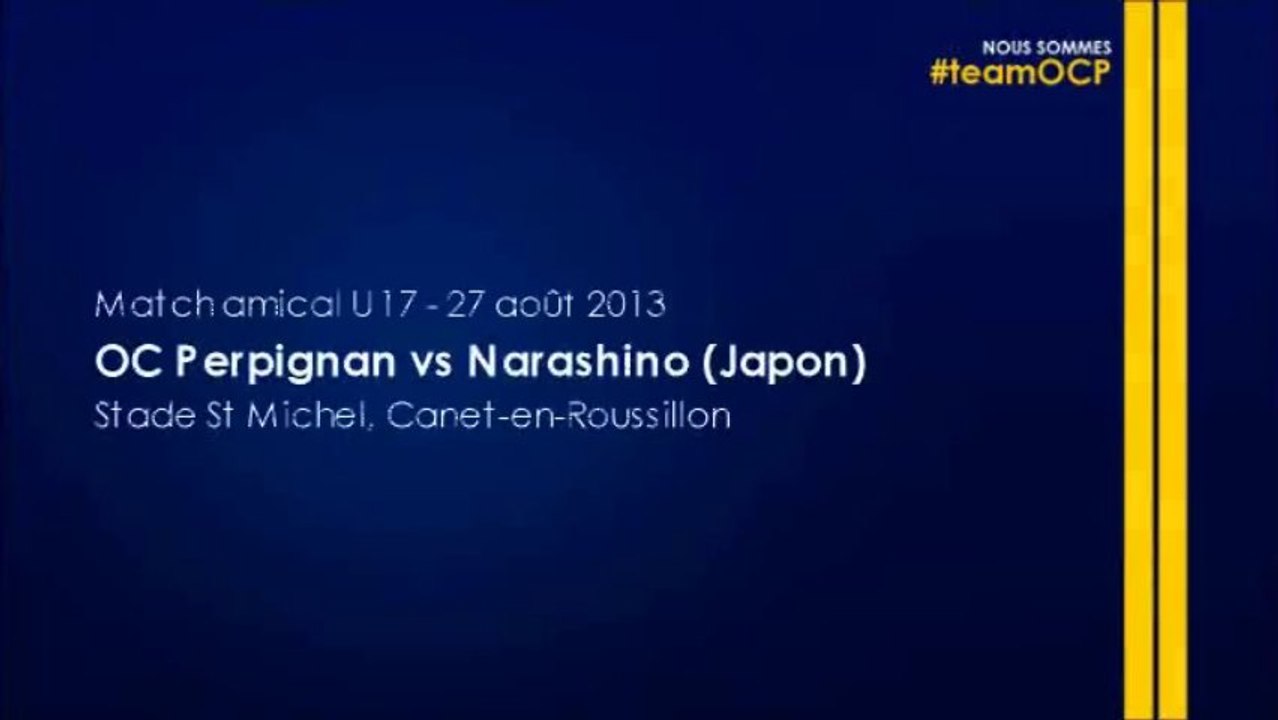 U17 : OC Perpignan vs Narashino (Japon)