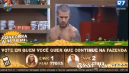 Mateus "manda" Barbara beber 2 copos de água. Noite 27/08