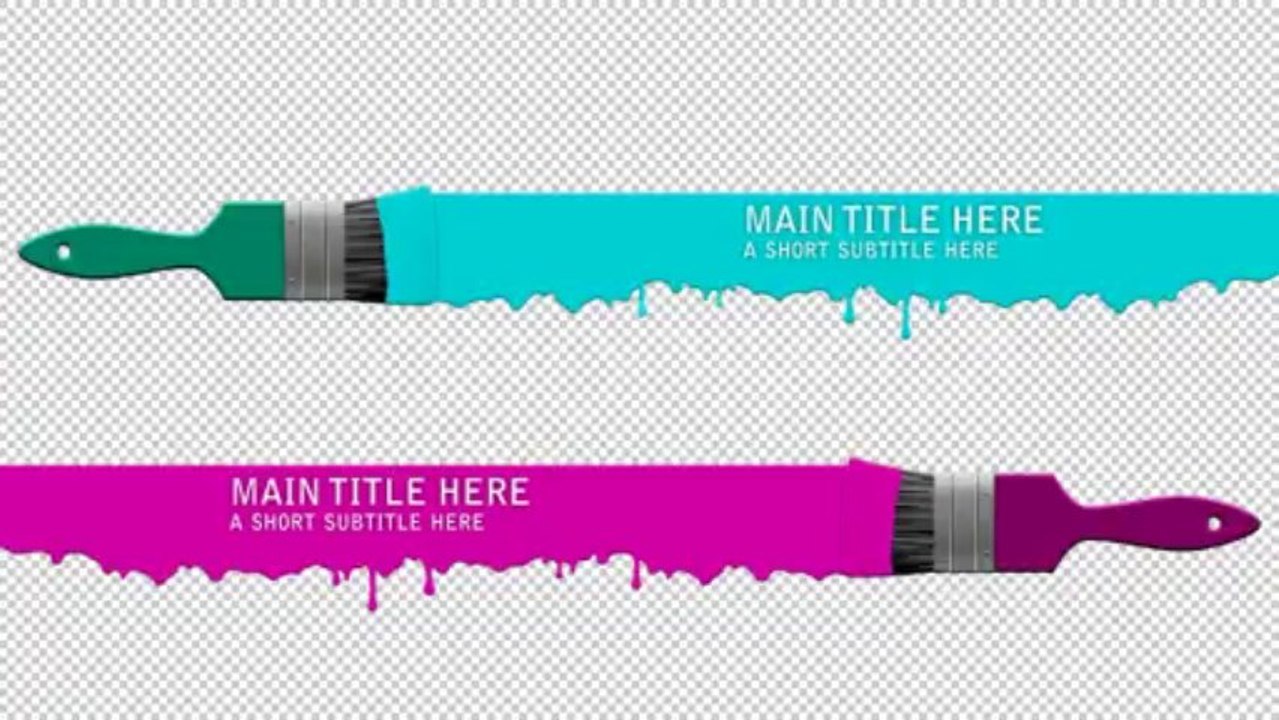 Brush Lower Third - After Effects Template