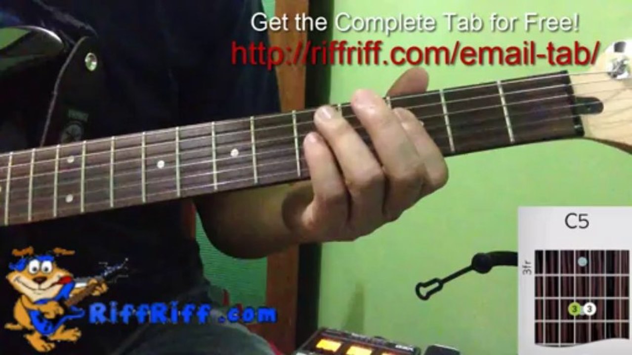 Easy Guitar Song - How to Play Smoke on the Water -  Deep Purple