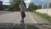 Road Rage / Traffic Accidents -  drunk russian - no accident.