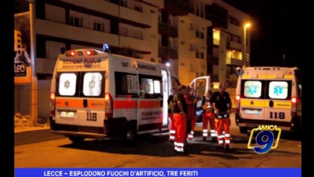 Lecce | Esplodono fuochi d'artificio, tre feriti