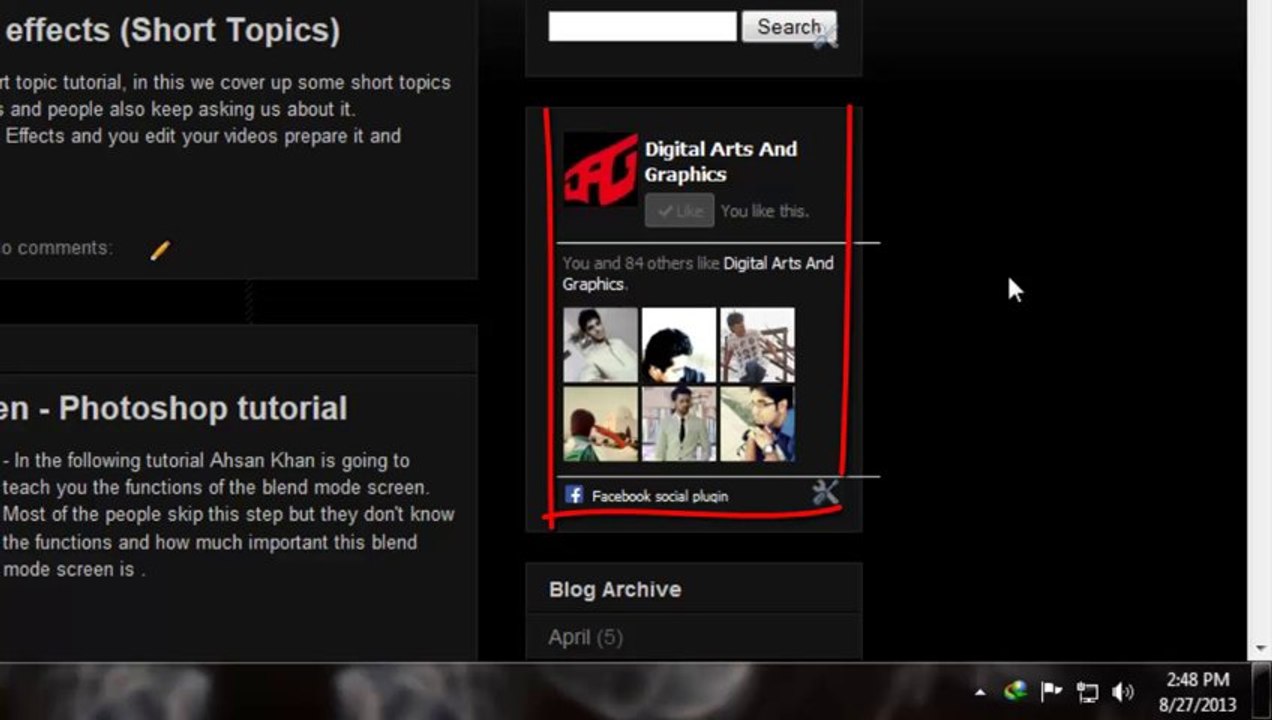 Adding a Like Box in your Website or Blog.