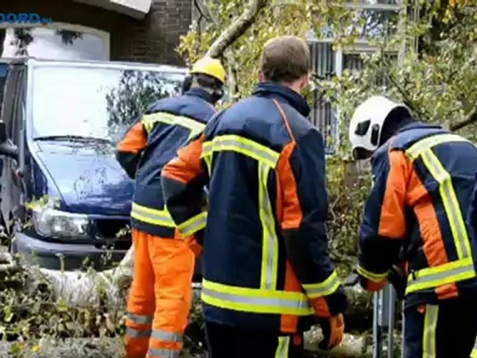 Opvallend veel uitrukken brandweer door storm - RTV Noord