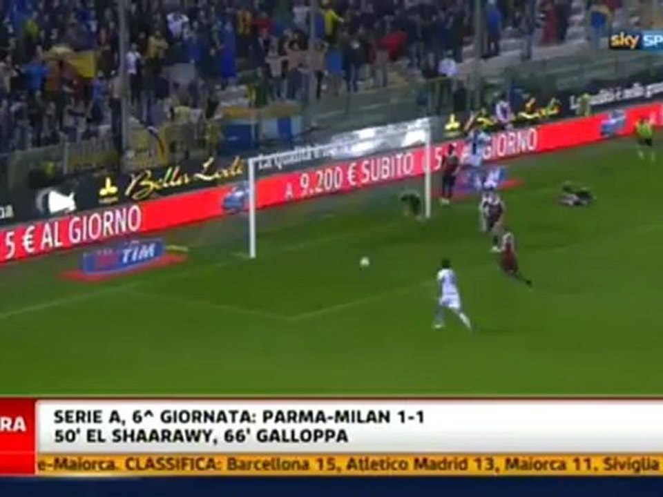 Parma 1-1 Milan tvgoals.net
