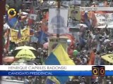 Capriles: El candidato del gobierno ayer le dijo al país que lo único que importa es él