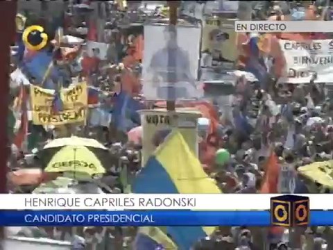Capriles: El candidato del gobierno ayer le dijo al país que lo único que importa es él