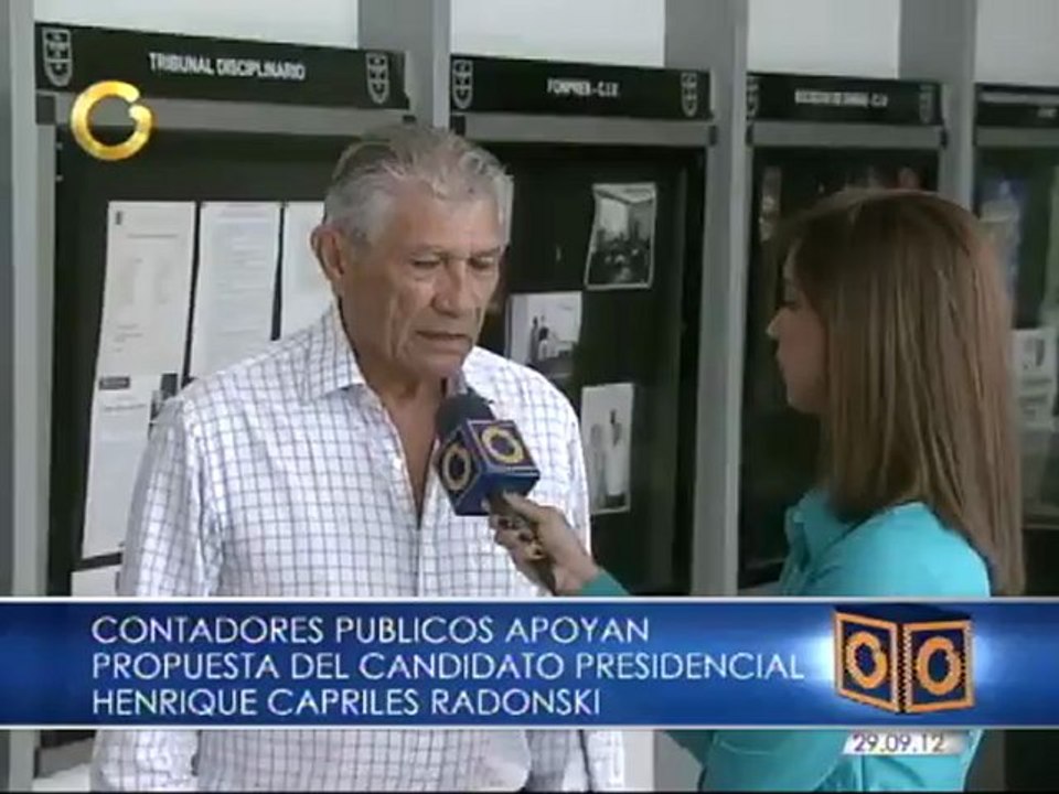 Contadores públicos apoyan propuesta del candidato presidencial Henrique Capriles