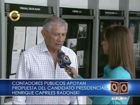 Contadores públicos apoyan propuesta del candidato presidencial Henrique Capriles