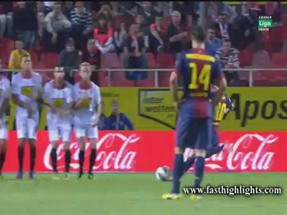 Sevilla 2-3 Barcelona - Highlights