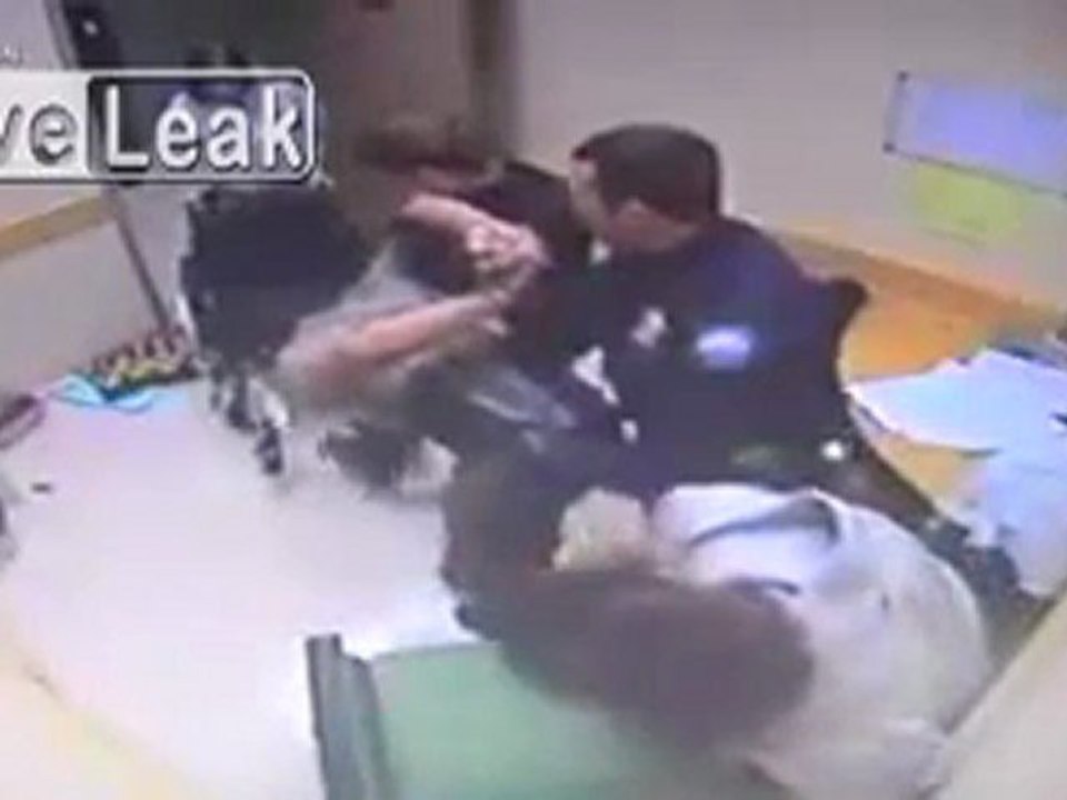 Cop attacks man in wheelchair