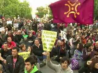 Espagne: manifestation anti-austérité sous tension