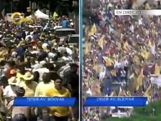 Capriles llegó a la Av. Bolívar