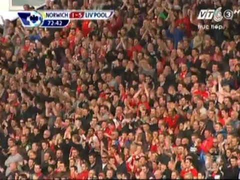 (Full Match) Norwich city 2-5 Liverpool 2nd half 29/9/2012