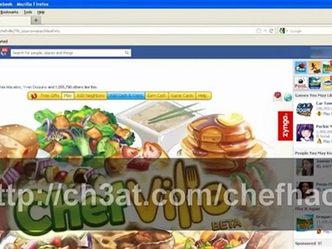 ChefVille Cheats Hack Cash _ Hearts % FREE Download - October 2012 Update