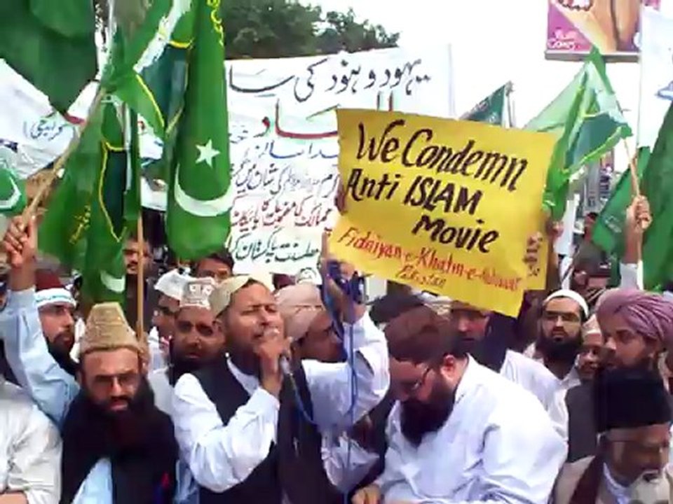 2012 09 14 Protest Against Blahphemous Movie "Innoscence of Muslims" Karachi Press Club - Speech by As Sayyed Aqeel Anjum Qadri
