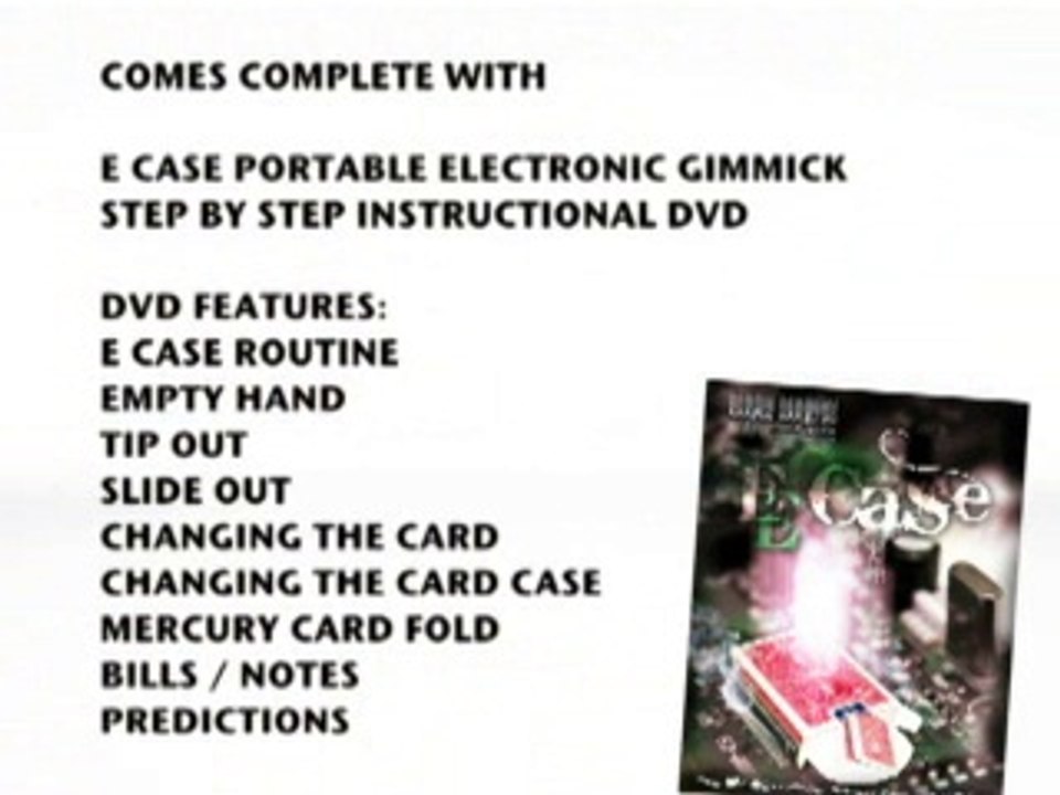 E Case by Mark Mason and JB Magic (DVD) - Card  Magic Trick