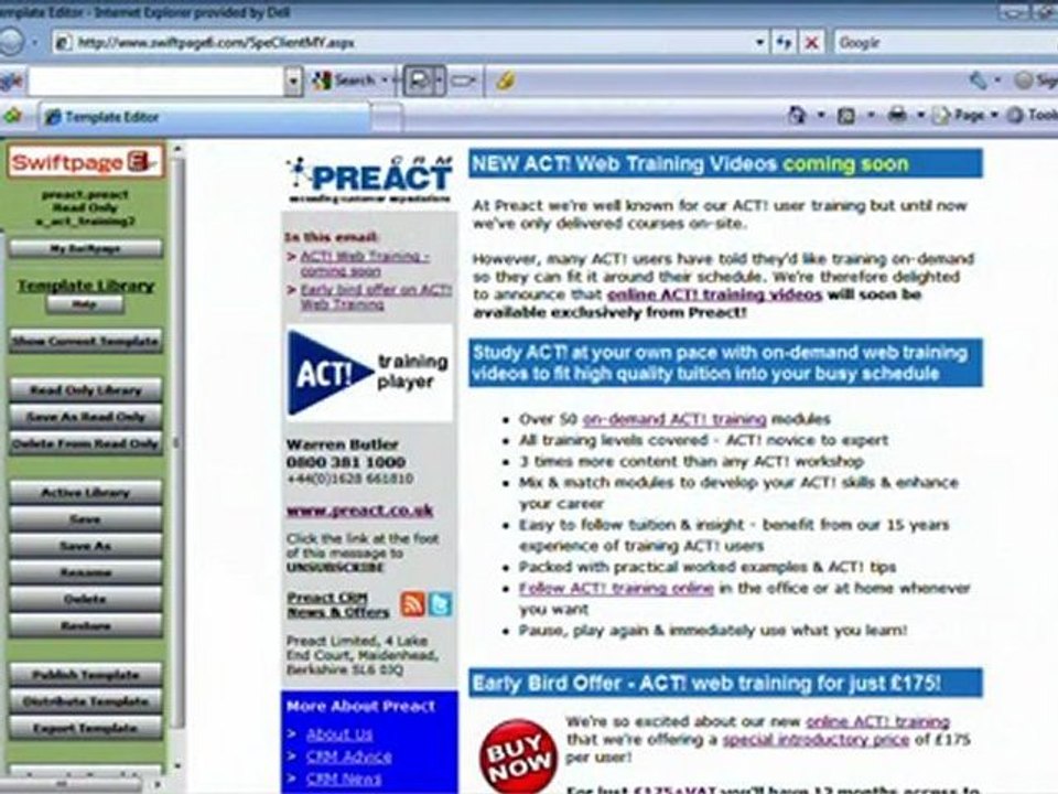 Sage ACT! Software Demonstration