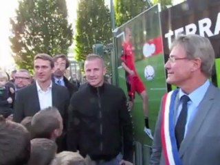 Douchy : Rudy Mater a inauguré un terrain synthétique à son nom