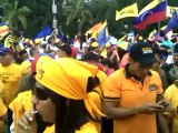 Gran marcha de cierre de campaña de Capriles en Caracas