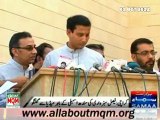 MQM Faisal Sabzwari Talk to media after passed SPLG ordinance 2012 in Sindh assembly