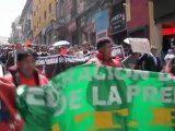 Los periodistas bolivianos se manifiestan contra Evo Morales