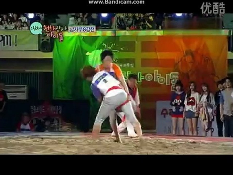 121001  Idol﻿ Wrestling Show MBC Chuseok Special (Himchan VS hoon cut)