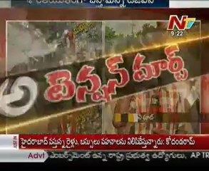 JAC Chairman Kodandaram Talking to Media - Telangana March