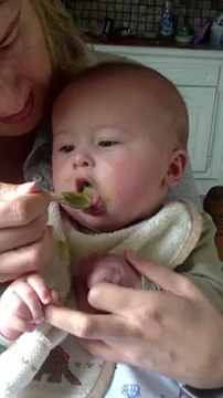 Matias, 1er petit pot de légumes
