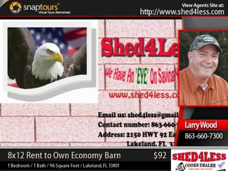 shed4less - 8x12 Rent to Own Economy Barn