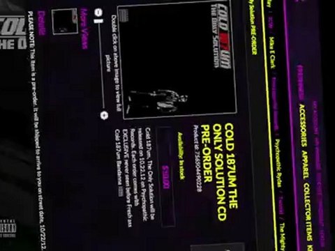 Psychopathic Records Presents Big Hutch aka Cold 187um The Only Solution