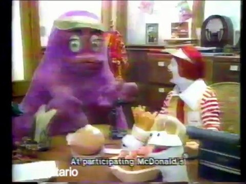 McDonalds McNugget Happy Meal 1984