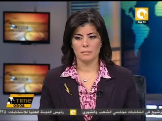 عصام شرف يعزي البابا شنودة في شهداء ماسبيرو