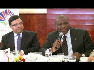 DEJEUNER- DEBAT AVEC CHAMBRE DE COMMERCE ET D'INDUSTRIE  FRANCAISE:  HAMED BAKAYOKO a rencontré les opérateurs économiques français