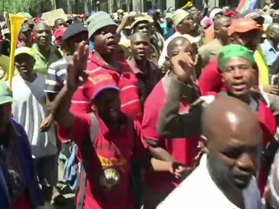 South African truck drivers protest over wages