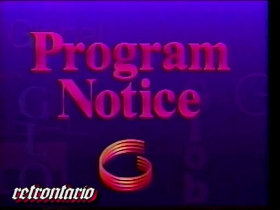 Global TV Program Notice 1991