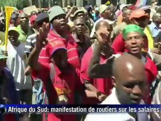 Afrique du Sud: manifestation de routiers sur les salaires
