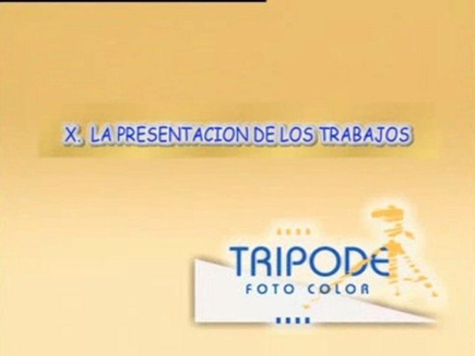 Fotografía paso a paso - Capítulo 10 - La presentacion de los trabajos
