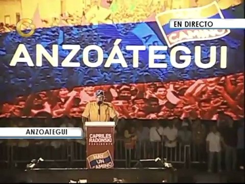 Capriles en Anzoátegui: Acá se va la luz y a Bolivia le regalaron planta hidroeléctrica