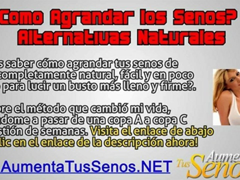COMO AGRANDAR LOS PECHOS